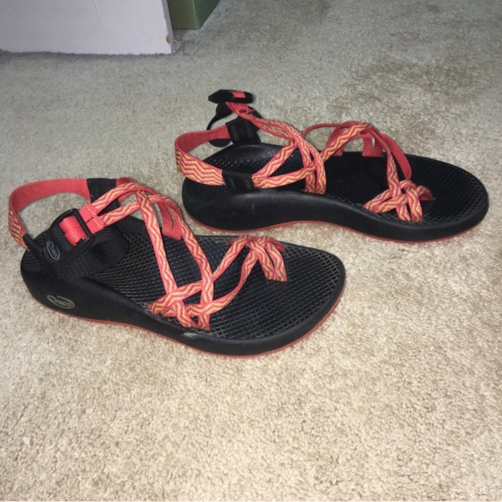 Orange Chacos Size 8